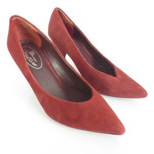 BROWNS COUTURE Suede Heels Burgandy Shoes